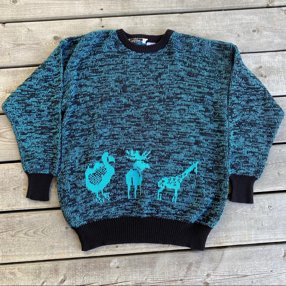 Vintage Andrew St. John Grandpa Sweater